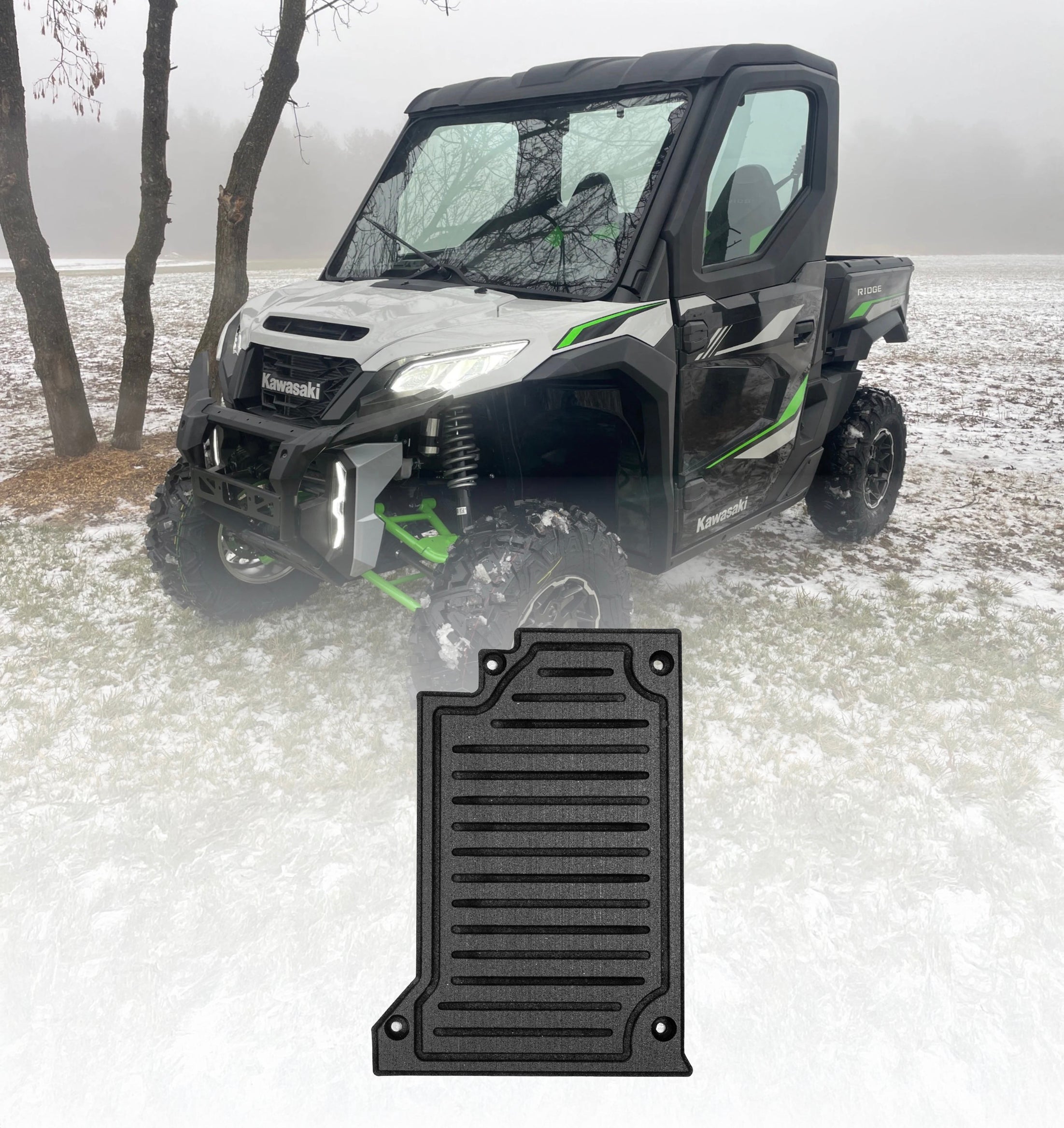 Kawasaki Ridge 2 Door Rubber Floor Mats (ALL MODELS)